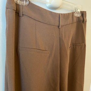 Shinestar Wide Leg Trousers - Brown